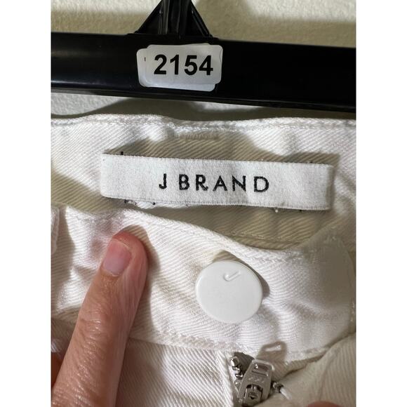 J.Brand White Short Denim Distressed Cut Off Shorts sz 28 - Picture 4 of 4